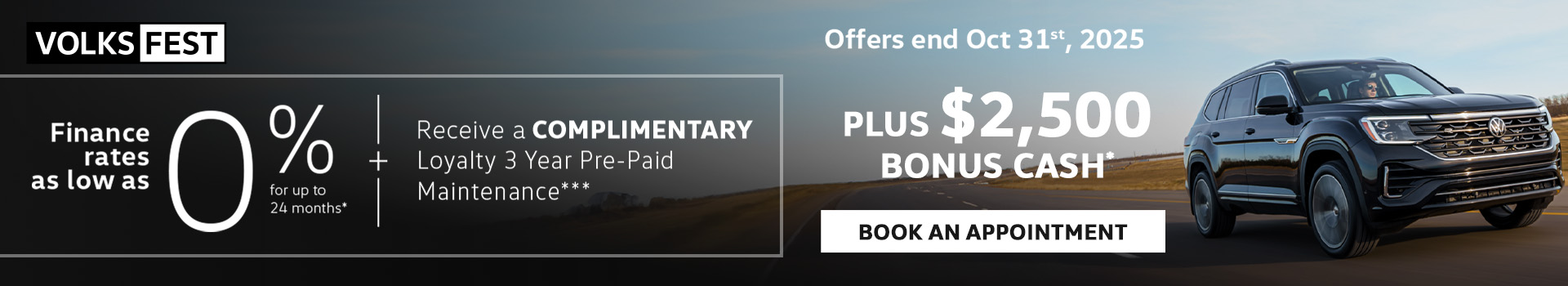 Atlas VOLKSFEST Promotion Landing Page Banner